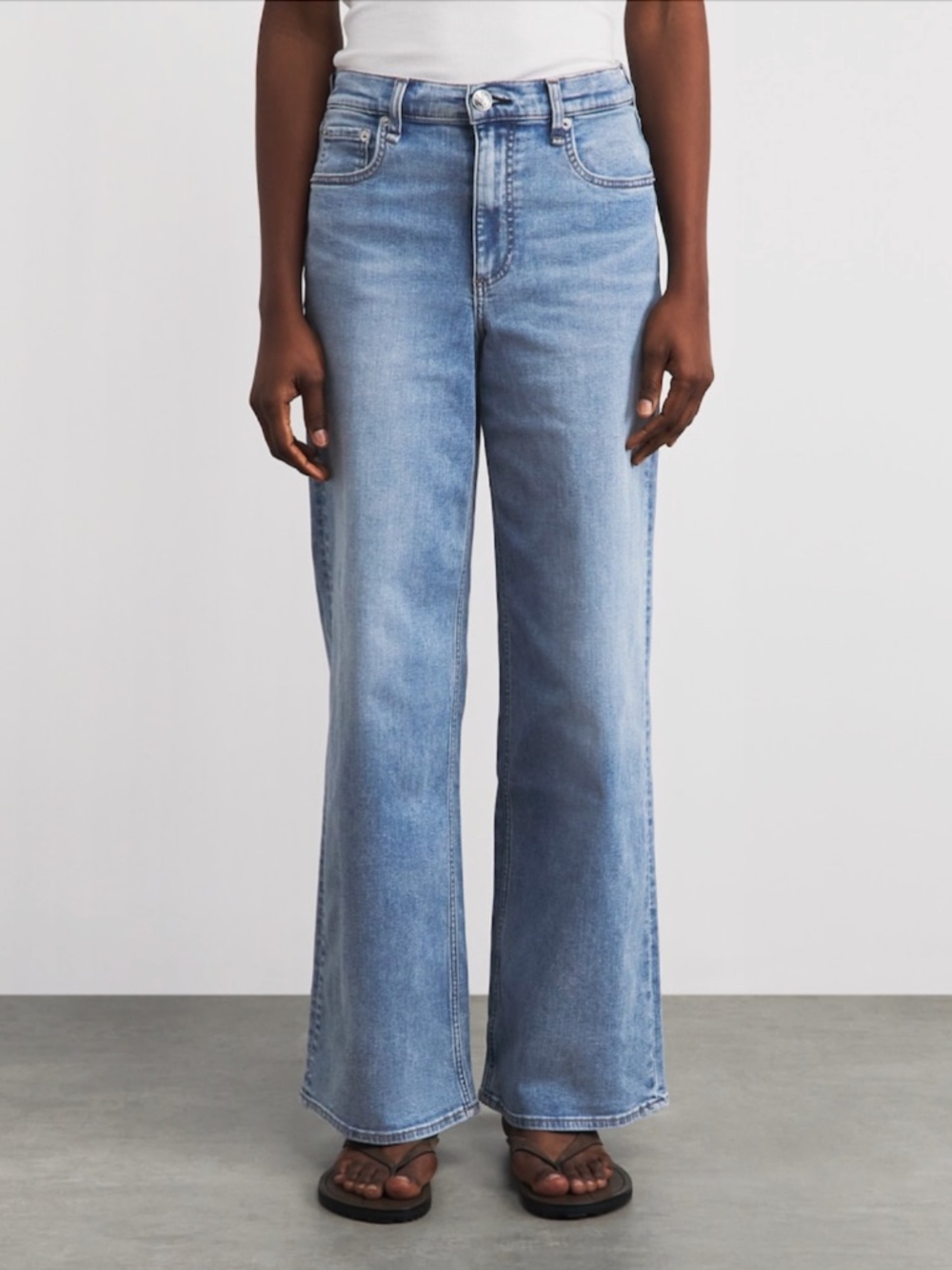Rag & Bone Andi Flexi Wide Leg Jeans Lyon